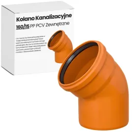 kolano-kanalizacyjne-kolanko-160-15-stopni-pp-pcv-zewnetrzne-pomaranczowe
