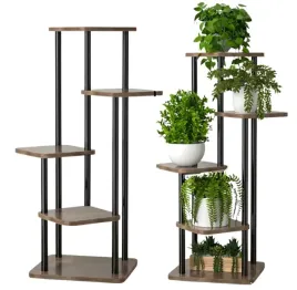 Zdjęcie produktu KWIETNIK NA KWIATY STOJAK METALOWY STOJĄCY LOFT ROŚLINY REGAŁ 106 CM