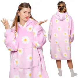 koc-bluza-oversize-gruba-kocobluza-2w1-wzor-stokrotki-prezent-wielkanoc