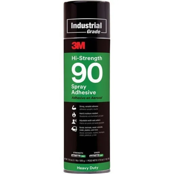 3M KLEJ UNIWERSALNY HI-STRENGTH 90 PRZEŹROCZYSTY METAL DREWNO 500ML SPRAY