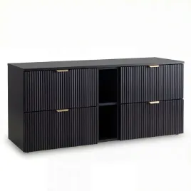 szafka-pod-umywalke-z-regalem-140-cm-czarny-z-ryflowanymi-frontami-willy