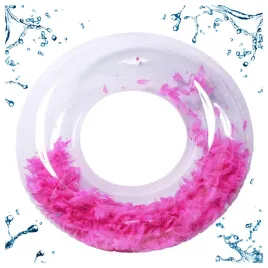 kolo-do-plywania-dmuchane-duze-kolko-z-piorkami-rozowe-90-cm-xxl
