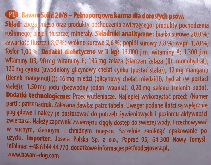 josera-bavaro-solid-18kg-josera-smak-kurczak