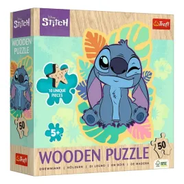 puzzle-50el-drewniane-wesoly-stitch-trefl