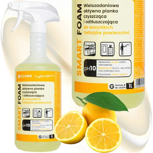 Eco Shine SMART FOAM 1L Aktywna pianka myjąco-odtłuszczająca