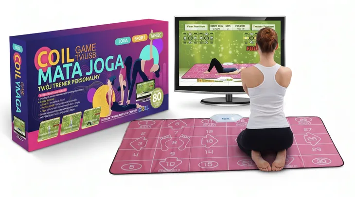 MATA SPORT JOGA MUZYCZNA PODWÓJNA GRA TANECZNA DLA DZIECI WIFI 32BIT 7W1 TV