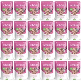 mokra-karma-dla-kota-schesir-adult-tunczyk-z-kurczakiem-i-szynka-24x85g
