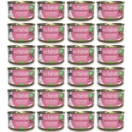 mokra-karma-dla-kota-schesir-adult-w-galarecie-tunczyk-ze-szynka-24x85g