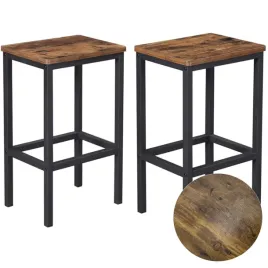 hoker-krzeslo-barowe-zestaw-2-szt-rustykalne-stolek-taboret-czarny-metal