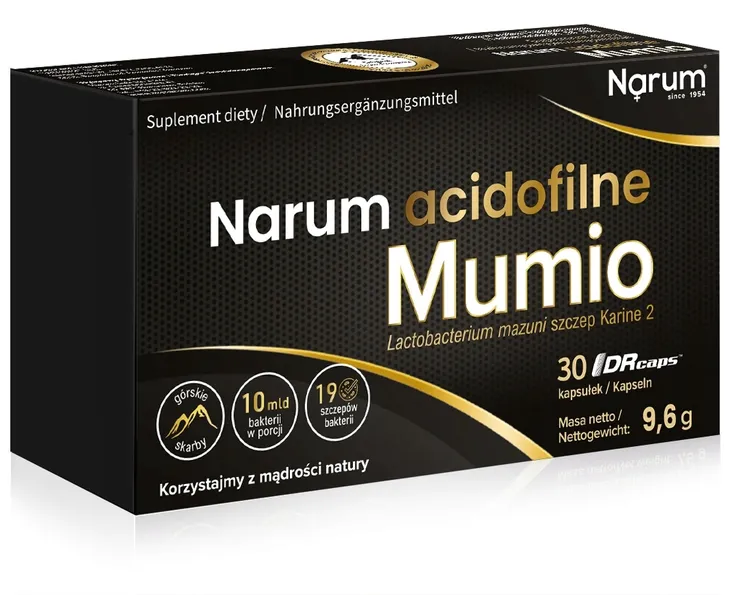 Mumio Acidofilne | 30 kapsułek | Narum | Probiotyk | Karine