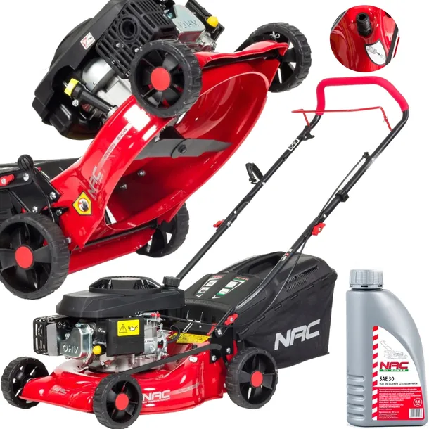MOCNA KOSIARKA SPALINOWA BEZ NAPĘDU NAC 146CM3 7NM 42CM + OLEJ GRATIS 1