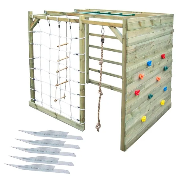 Duży Plac Zabaw Cubic Gamma 225x185x210 cm + Kotwy
