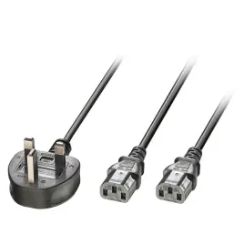 lindy-30371-kabel-zasilajace-czarny-25-m-panel-2-x-c13