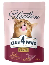 club-4-paws-premium-sucha-karma-dla-kotow-kaczka-i-warzywa-300-g