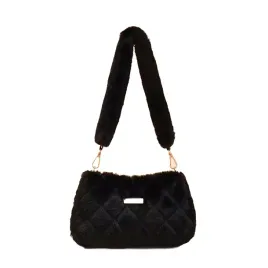 stylowa-pluszowa-torebka-na-ramie-mix-wzorow-czarna