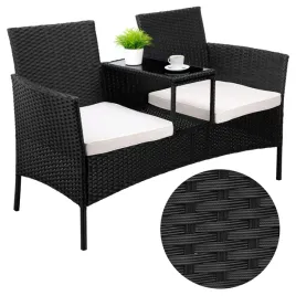 lawka-ogrodowa-z-technorattanu-sofa-cordoba-czarna-z-bezowymi-poduszkami