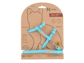 amiplay-szelki-smycz-dla-kota-samba-m-turkusowy