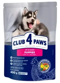 club-4-paws-premium-sucha-karma-dla-szczeniat-kurczak-400g