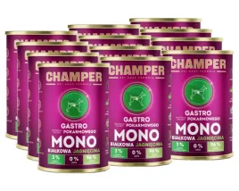 champer-gastro-monobialkowa-z-jagniecina-mokra-karma-dla-psa-12x400g