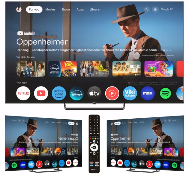 Telewizor 65" QLED Google TV Q.Bell QT65QGF9B 4K HDR Smart DVBT2 BEZRAMKOWY