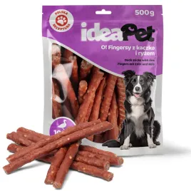 ideapet-przysmak-dla-psa-paluszki-fingersy-z-kaczka-i-ryzem-smakolyk-500g