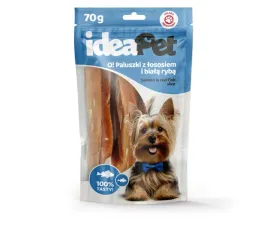 ideapet-o-paluszki-z-lososiem-i-biala-ryba-70g-przysmak-dla-psa