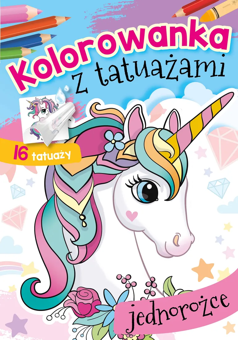 kolorowanka-z-tatuazami-jednorozce-stan-nowy