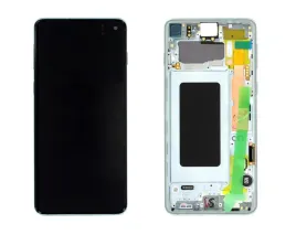 org-wyswietlacz-lcd-samsung-galaxy-s10-sm-g973-zielony-z-ramka