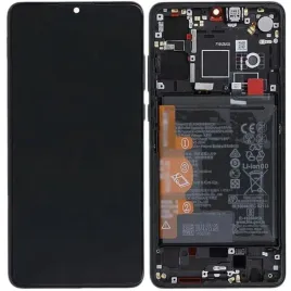 org-wyswietlacz-lcd-huawei-p30-ele-l09-czarny-z-ramka