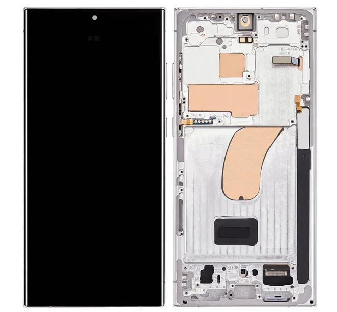 HQ Wyświetlacz OLED LCD z ramką Samsung Galaxy S23 Ultra, SM-S918 niebieski