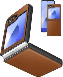 eastcoo-slim-skorzane-etui-do-samsung-galaxy-z-flip-6-5g-flip7-fe-brazowe