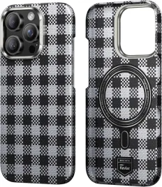 benks-magnetic-armor-vichy-kevlar-etui-magsafe-do-iphone-16-pro-szachownica
