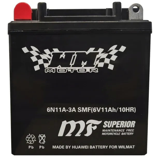 AKUMULATOR 6V 11Ah 6N11A ŻEL SIMSON MZ ETZ JAWA