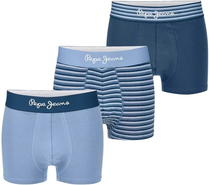 PEPE JEANS MAJTKI BOKSERKI MĘSKIE BAWEŁNA 3PAK r L