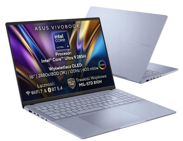 Asus Vivobook S16 ULTRA 9 285H 32GB 1TB 16" 3K OLED 600NIT 100% DCI-P3 W11