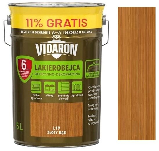 Vidaron lakierobejca L19 Złoty dąb 5L