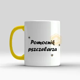 kubek-z-nadrukiem-zolty-pomocnik-pszczelarza