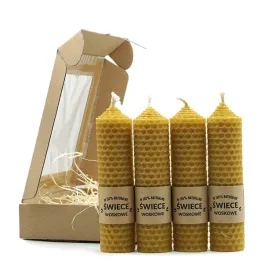 swiece-z-wosku-pszczelego-zestaw-4szt-naturalny-prezent-eko-100percent