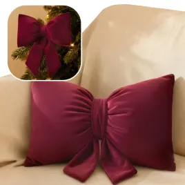 swiateczna-poduszka-kokarda-velvet-dekoracyjna-35x20-boze-narodzenie-bordo