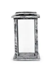 znicz-lampion-zywiczny-postarzane-srebro-ciezki-14x14x25-cm-szklany-lampion