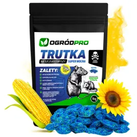 Zdjęcie produktu OGRÓDPRO Trutka kostka niebieska na szczury myszy gryzonie BRODIFAKUM 1kg