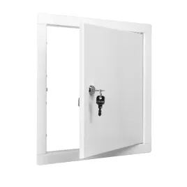 drzwiczki-rewizyjne-metalowe-25x25cm-biale-na-klucz-inspekcyjne-serwisowe