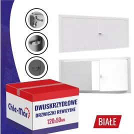 drzwiczki-rewizyjne-inspekcyjne-dwuskrzydlowe-maxi-120x50cm-biale-pokretlo