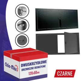 drzwiczki-rewizyjne-inspekcyjne-dwuskrzydlowe-maxi-120x60cm-czarne-pokretlo