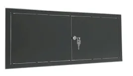 drzwiczki-rewizyjne-dwuskrzydlowe-120x60cm-czarne-metal-malowane-z-kluczem