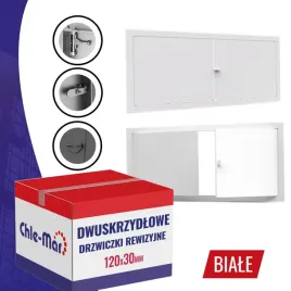 drzwiczki-rewizyjne-inspekcyjne-dwuskrzydlowe-maxi-120x30cm-biale-pokretlo