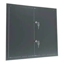drzwiczki-rewizyjne-dwuskrzydlowe-120x110cm-grafit-metal-malowane-z-kluczem