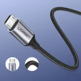 kabel-ugreen-us290-60148-usb-a-micro-usb-2-4a-2m-szary-stan-nowy-kolor-czarny