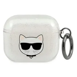 etui-karl-lagerfeld-glitter-choupette-na-airpods-3-srebrne