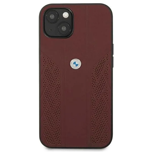 etui-bmw-leather-curve-perforate-na-iphone-13-czerwone